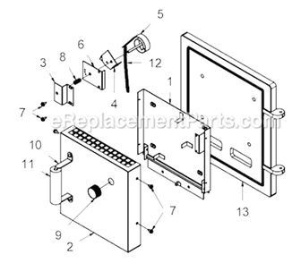 Page B Diagram and Parts List for 1500  US Stove Company Furnace